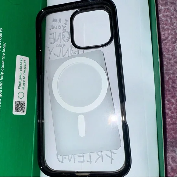 Casetify Holographic and Black iPhone 16 pro max Case